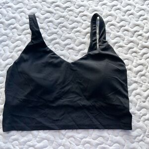 Aerie Real Me Recharge Least Support Longline Bra Black Large